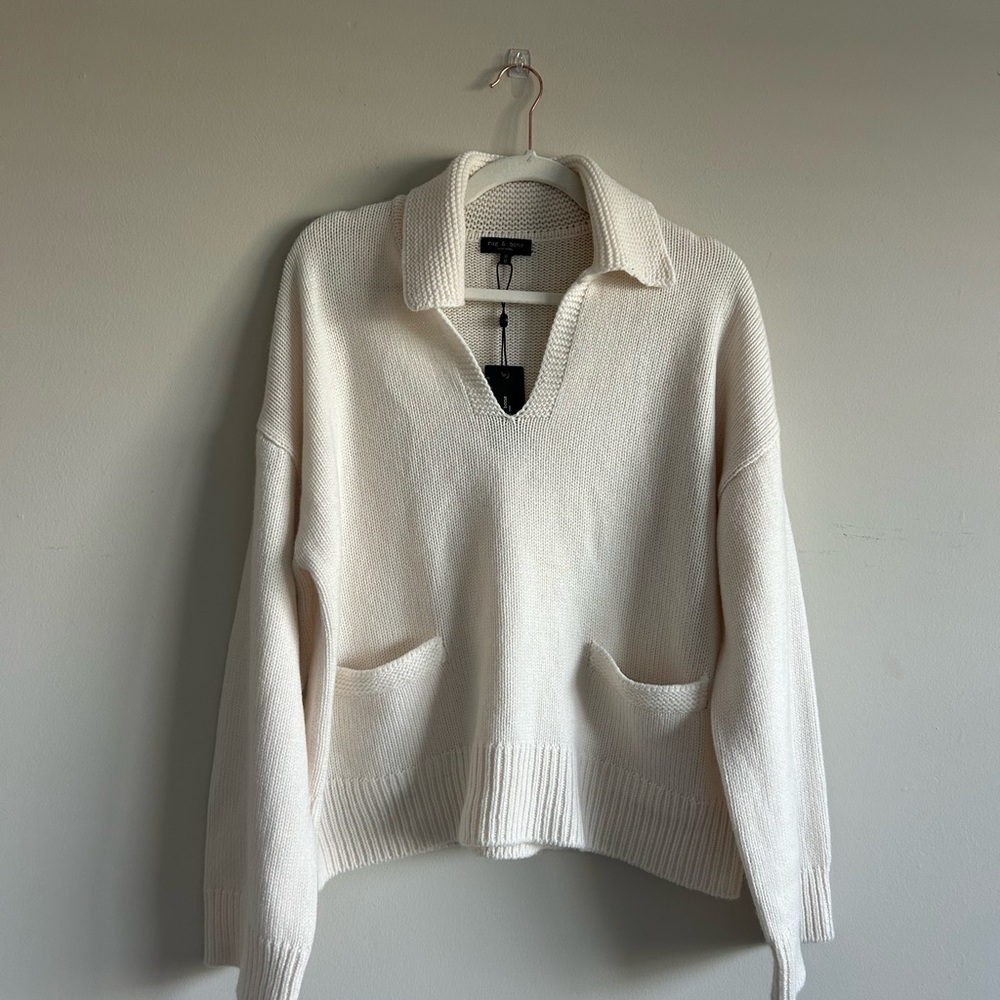 NWT Rag & Bone Danica Polo Sweater